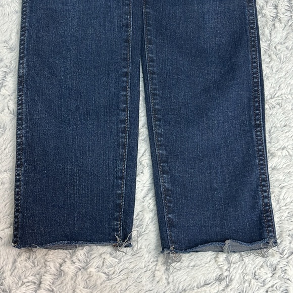 Madewell 10” high rise skinny Dark Denim Jeans with Raw hem size 25 - Picture 10 of 13